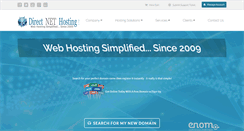 Desktop Screenshot of directnethosting.com